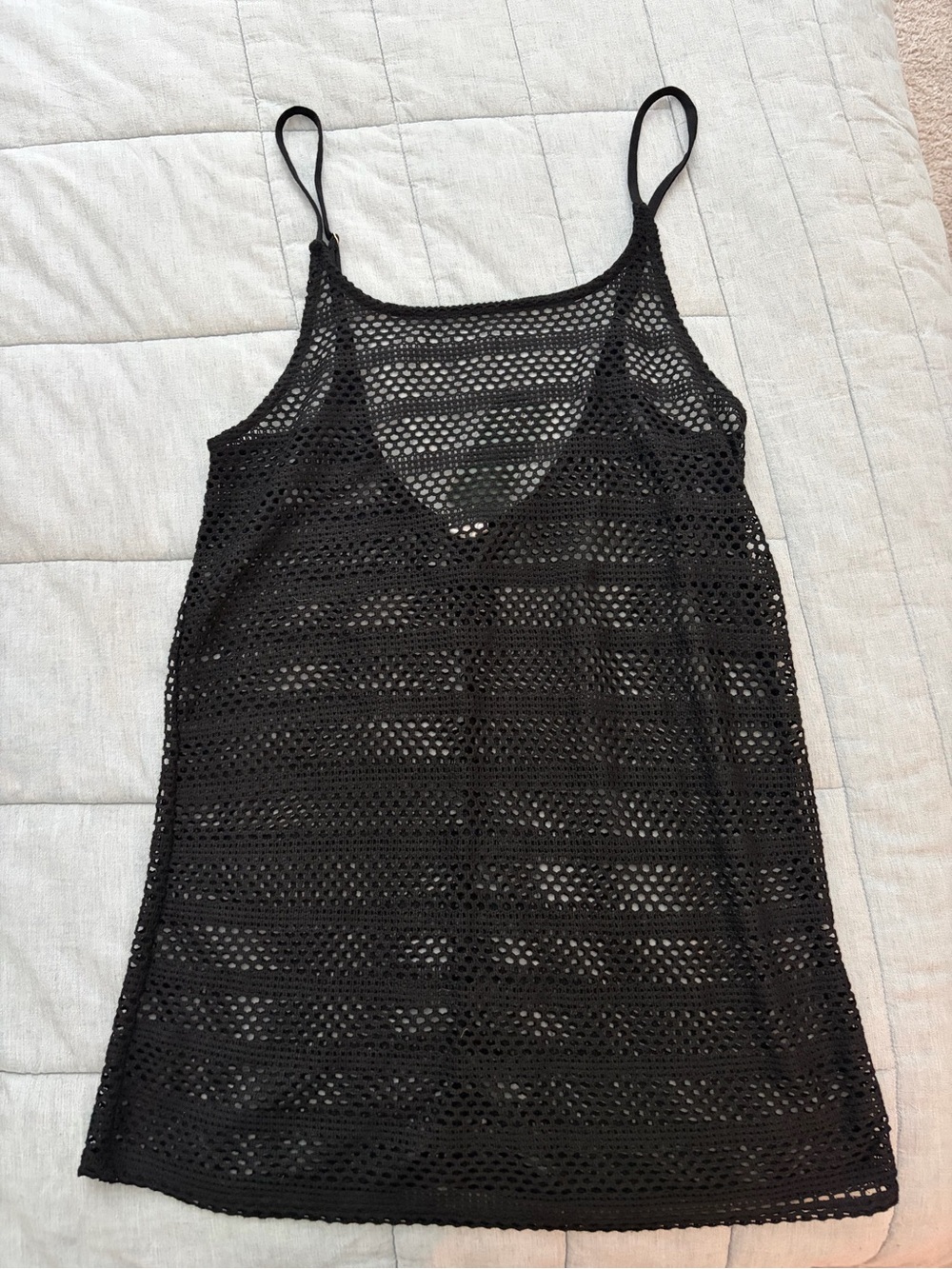 NWT Wild Fable Black Crochet Swimsuit Coverup Dress